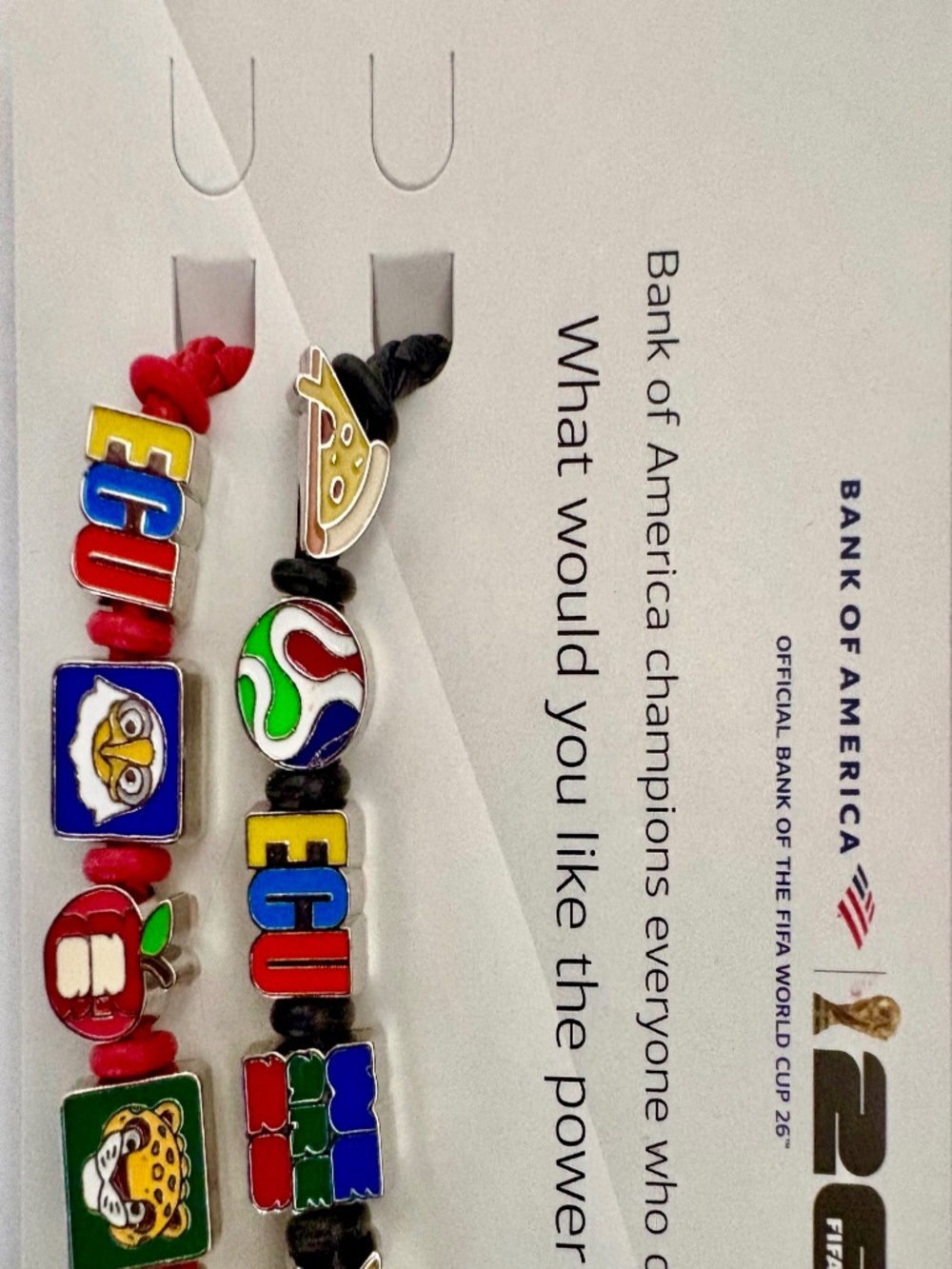 FIFA World Cup 2026 Bracelet Combo with Ecuador, World Cup, NYC & Mascot Charms